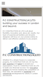 Mobile Screenshot of pc-construction.co.uk